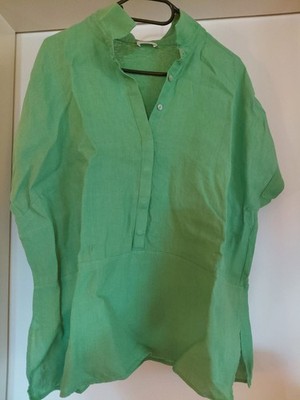 Bluse Gerry Weber, Leinenmix, Gr. 44, bitte Maße beachten!