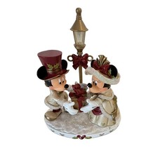 Disney Mickey Minnie Mouse Navidad Lamppost Figura Regalo