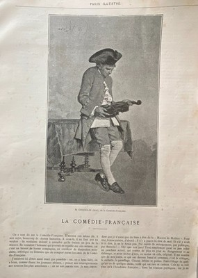 Engraving Of Actors ''M. Coquelin Of The French Comedy In Color''