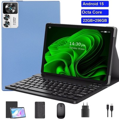 2026 Neu Tablet 10.1Zoll 22GB RAM 256GB Android 15 Octa Core HD 1920*1200 3,5mm