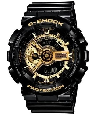 CASIO G-SHOCK GA-110GB-1A Black Gold Analog Digital Men's Watch Box New