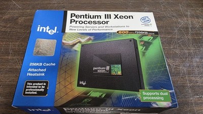 Intel Pentium III Xeon Processor Sealed New in Box 600 MHz 256KB Cache