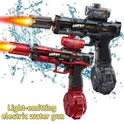 Elektrisch mit Licht Sprays Flammeneffekt Hochgeschwindigkeit Leistungsstark Schießen Wasserpistole 
