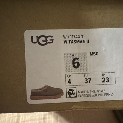 UGG Tasman II Women s Grayish green Suede Slip-On Lined Slippers US 6 EU 37