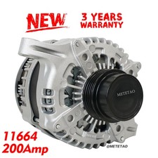 Alternator For Ford Edge Explorer Fusion Taurus Lincoln Mkc Mkz 200amp 11664
