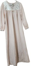 Vintage Quiet Moments Longsleeve Lace Granny Nightgown