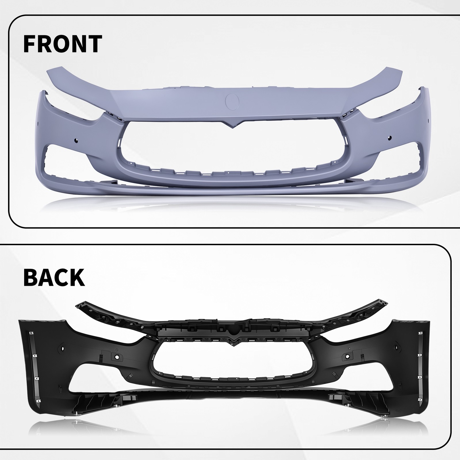 Maserati Ghibli 2014-2017 Front Bumper P/N 673001801