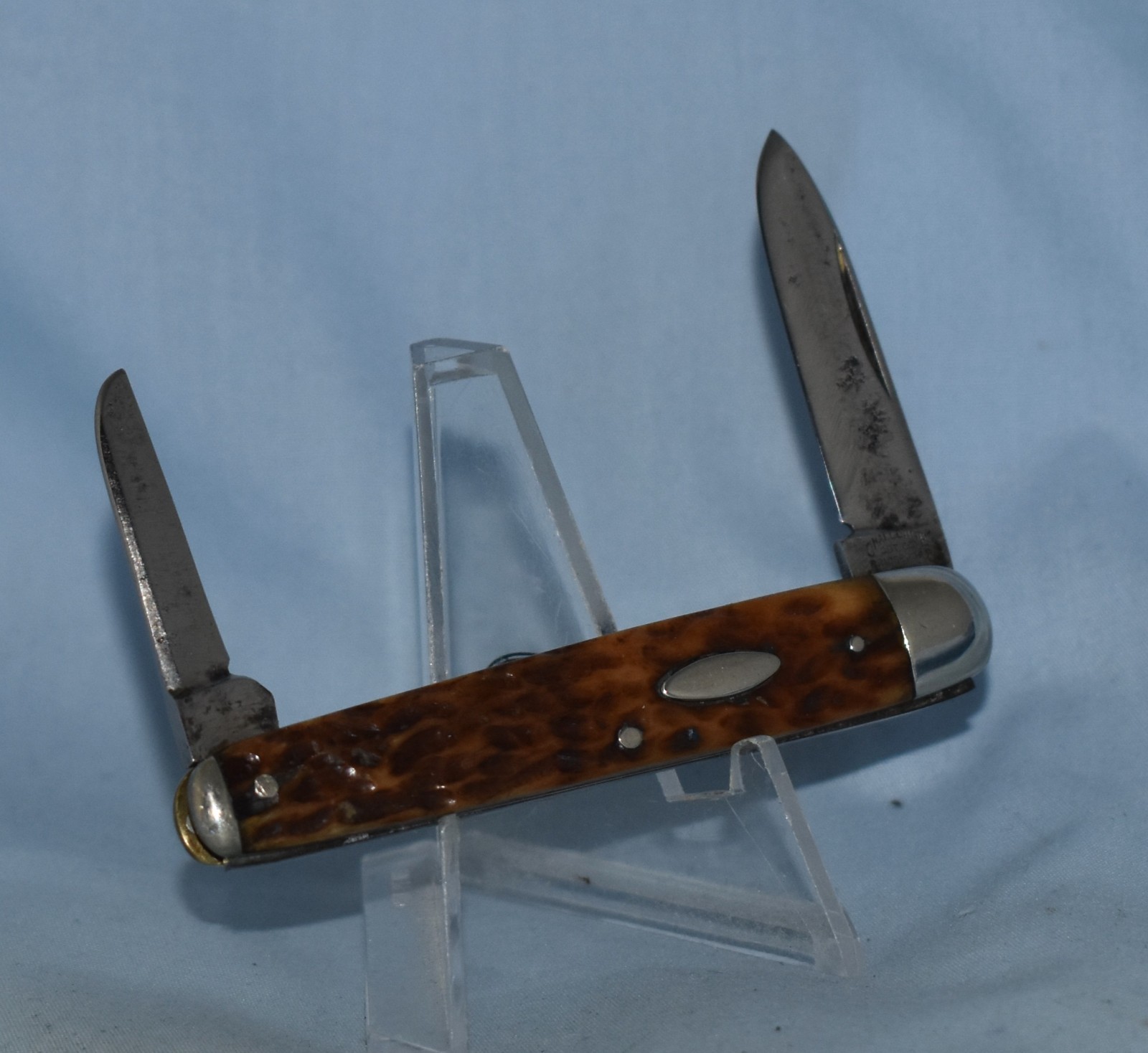 RARE VINTAGE CHALLENGE CUTLERY CO. PEN KNIFE BRIDGEPORT CONN. 1905-28 "NICE!!