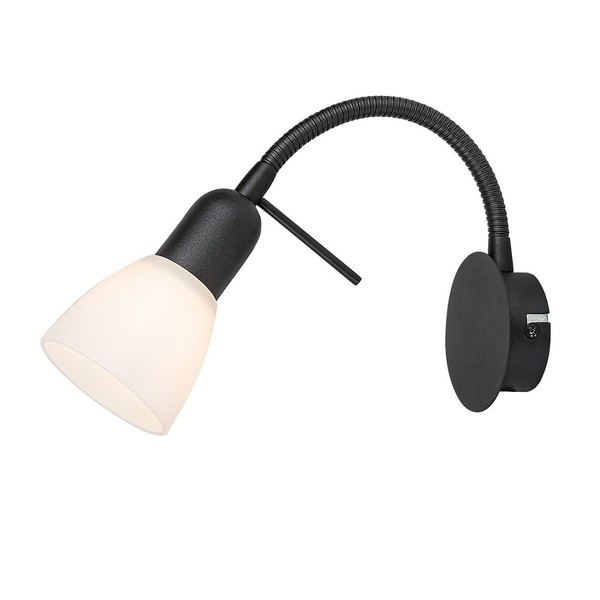 Wandleuchte Wandlampe E14 IP20 Schwarz Rabalux Soma-image