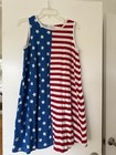 Hanna Andersson July 4th Stars Stripes American Flag Dress Red White Blue 14-16 — photo 7