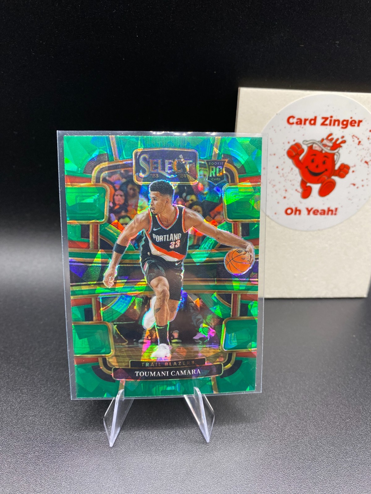 2023-24 Panini Select - Concourse Toumani Camara #81 Green Ice Prizm (RC)