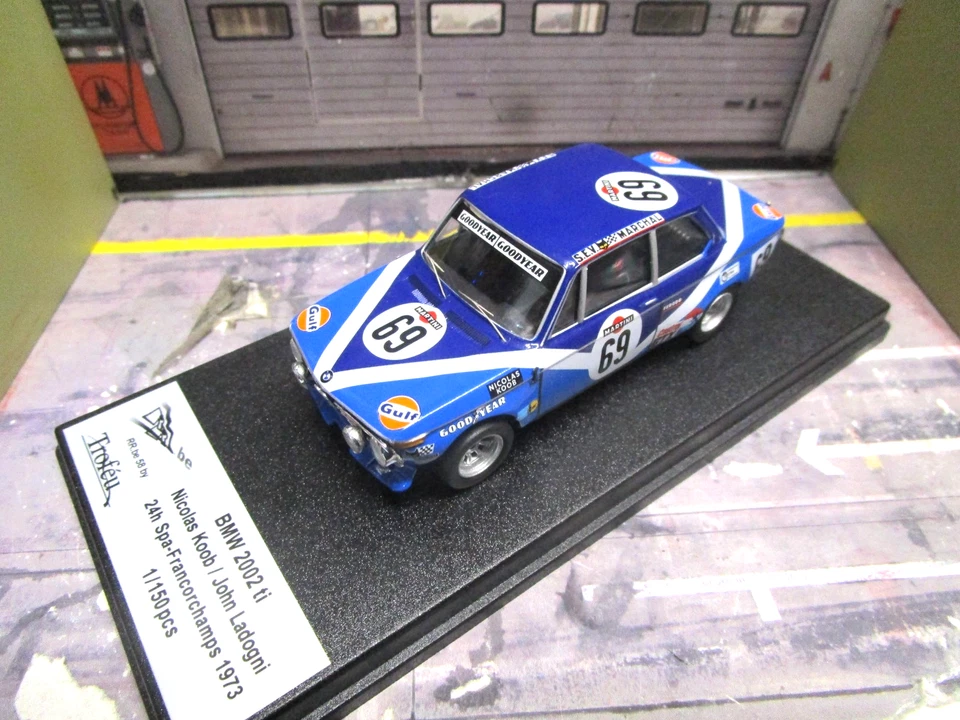BMW 2002 Ti 24h Spa 1973 #69 Koob Lagoony Gulf Castrol GTX Trofeu 1:43 - Image 4 of 4