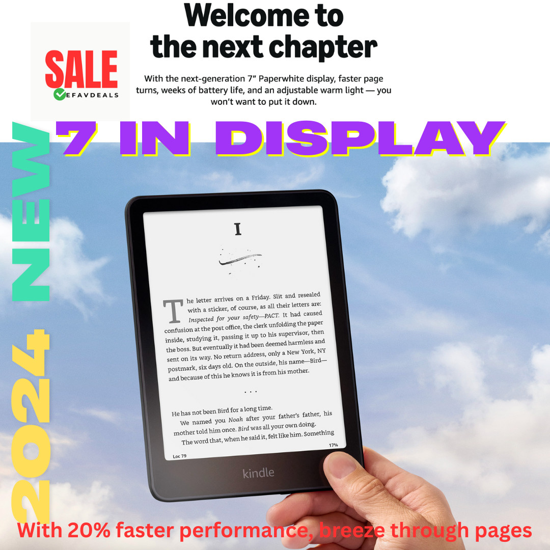 Amazon Kindle Paperwhite 2024 RELEASE 16 GB, Wi-Fi, 7 in - JADE. Available Now for $119.99