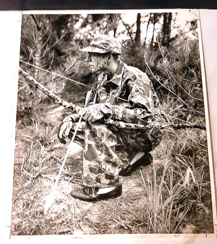 Vintage Fred Bear Archery Studios 1960s Camo Promo Gear Limb Covers Rare Find