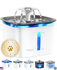 Automatic 95oz Pet Water Fountain for Cats & Dogs with Replacement Filters