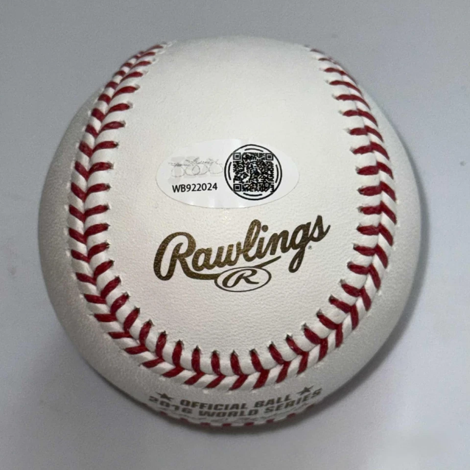 John Lackey Signed 2016 World Series Baseball Autograph Chicago Cubs JSA WITNESS - Image 2 of 2