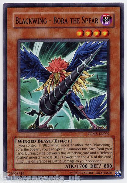 CRMS-EN009 Blackwing - Bora the Spear Common UNL Edition Mint YuGiOh Card