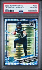 2023 Panini Donruss Optic Jaxon Smith-Njigba NFL Shield /32 PSA 10