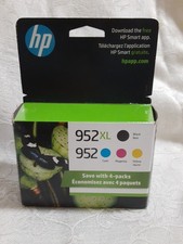 HP 952XL Black 952 Color Ink N9K28AN Combo 4 Pack OEM Sealed