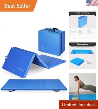 Folding Gym Mat 6x2 Feet - Ideal for Yoga, Pilates,  Martial Arts