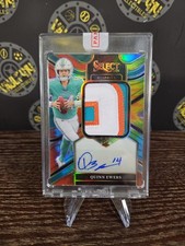 2025 Select Quinn Ewers /25 Tie Die Jumbo Rookie Signature Patch RPA Dolphins 