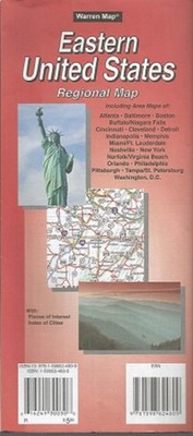 Eastern  United States  Road Map by Warren Maps.