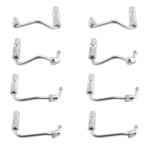 8 Pcs Fuel Injector Lines for GMC Sierra Chevy Silverado 2500 HD 3500 6.6L 01-04 - Picture 2 of 12