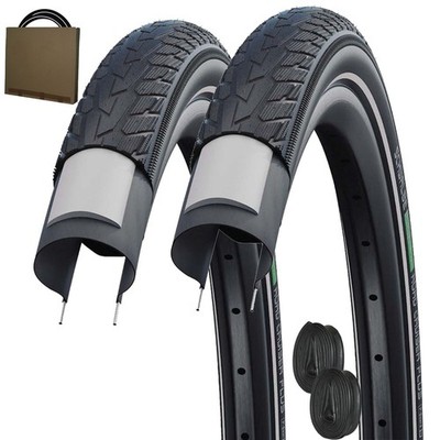 2x Schwalbe Reifen Road Cruiser Plus HS484 20-28 Pannenschutz Refl. m/o Schlauch