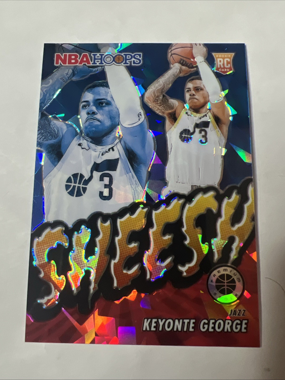 Keyonte George 2023-24 Panini Hoops Premium Stock Sheesh Red Ice /99 #8 RC