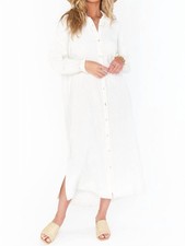 Show Me Your Mumu Captain Button Down Midi Dress Size M