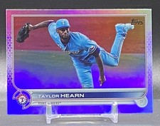 2022 Topps #634 Taylor Hearn Texas Rangers Rainbow Foil