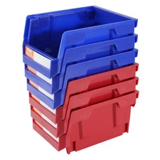 Plastic Storage Bins 24Pack | Stackable Heavy Duty Closet & Pantry Organizers