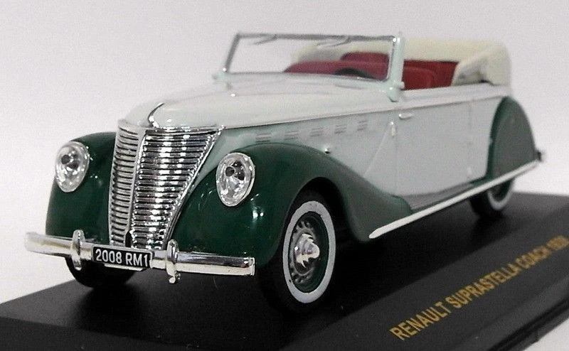 Ixo Models 1/43 Scale MUS022 - 1939 Renault Suprestella Coach - Grey Green - Image 2 of 4