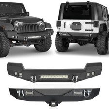 Off-road Steel Front Rear Bumper Replacement Fit Jeep Wrangler Jkjku 2007-2018 Off-road Steel Front Rear Bumper Replacement Fit Jeep Wrangler Jkjku 2007-2018