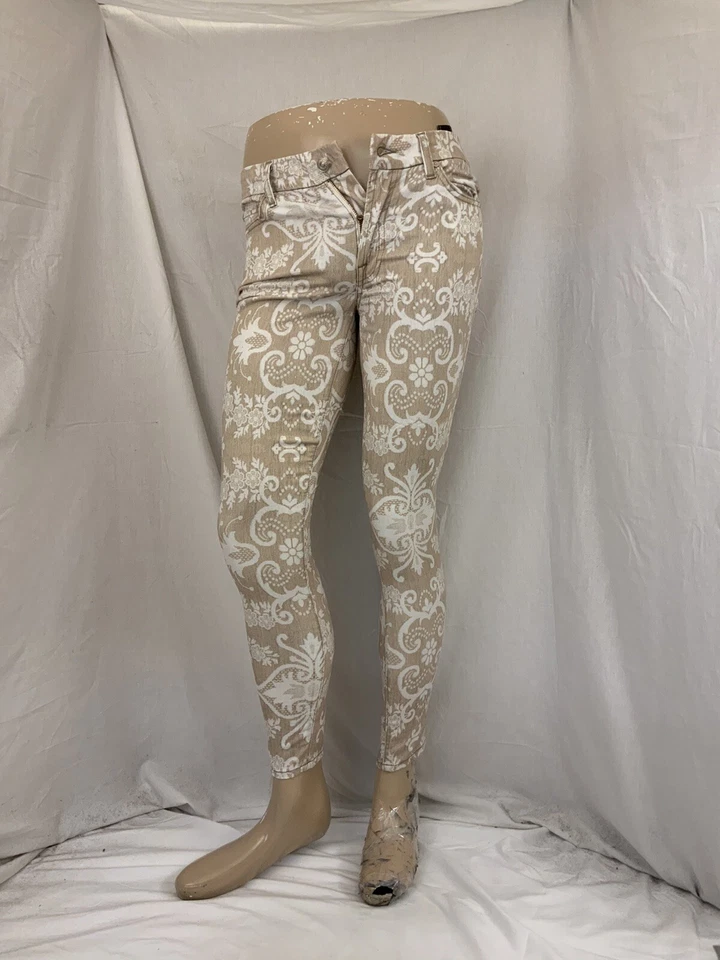 Pantalones 7 for All Mankind Talla 27 Tostado Floral Lyocell Algodón Ajustados YGI S1-283 Foto 4 de 4