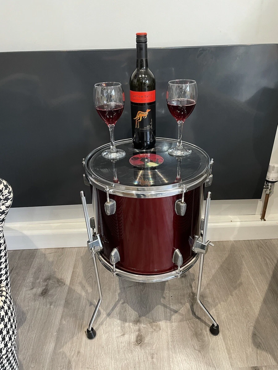 Upcycled drum table deals