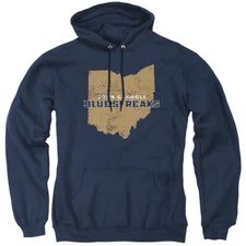 John Carroll University Adult Pullover Hoodie State Shape, Navy, S-3XL
