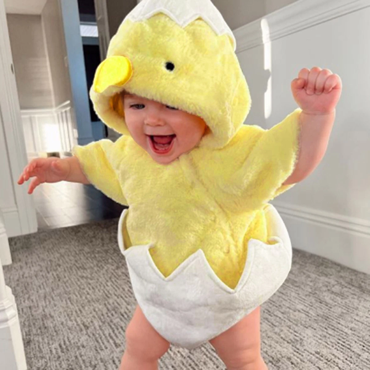 Infant Boys Girls Cosplay Chicken Animal Costume Winter Fleece