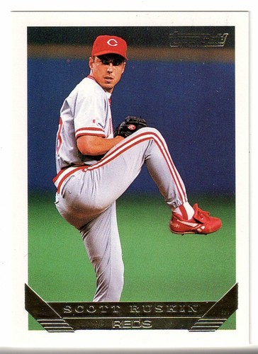 1993 Topps 'GOLD' #328 SCOTT RUSKIN CARD! REDS
