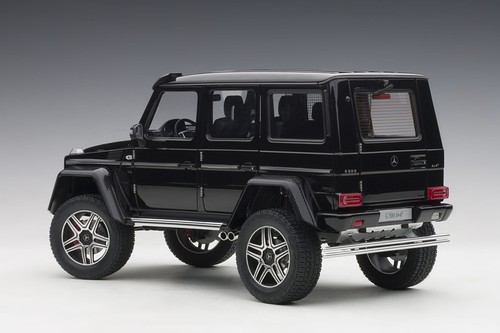 MERCEDES-BENZ G500 2 SQUARED 4X4 GLOSS BLACK 1:18 AUTOART 76317 NO LONGER MADE - Picture 4 of 17
