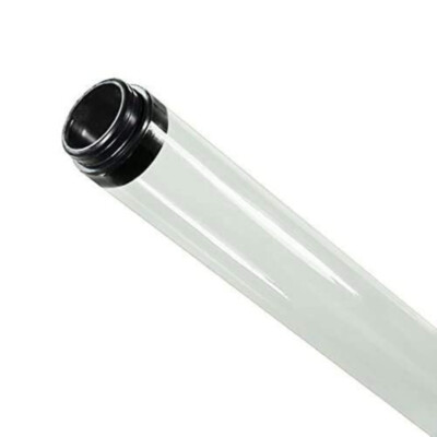KastLite 48'' Clear T8 Tube Guards with Black End Caps | T8 Series | 24 Pack