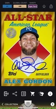 [DIGITAL] Alex Gordon 2023 Topps BUNT Midsummer Classic 23 SUPER RARE Gold Sig