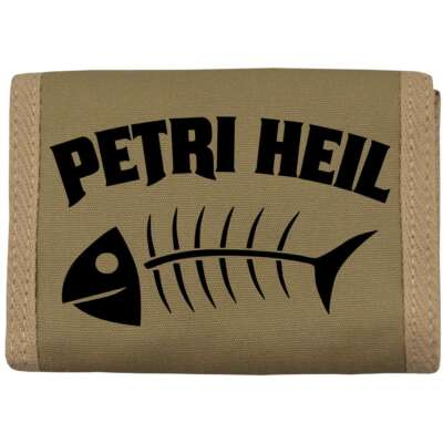 Geldbörse Brieftasche PETRI HEIL Angeln Angler Männer Hobby Outdoor Geschenk