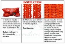 Artificial blue Marigold 10 PC Indian Wedding Flower Garlands Home Decoration