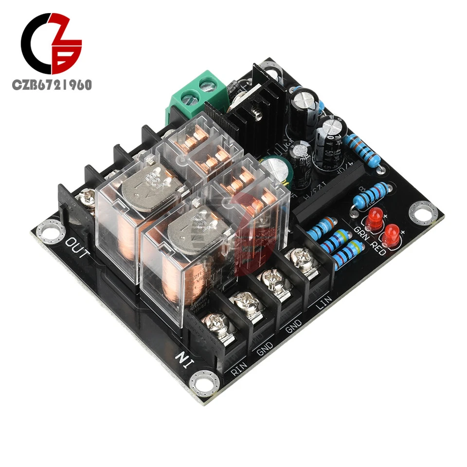 UPC1237 Stereo Speaker Protection Board Delay Boot Circuit Module 12-18V 300W*2 - Image 4 of 4