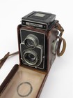 Zeiss Ikon Ikoflex TLR Camera w/ Zeiss Opton Tessar75mm f3.5 Lens & Leather Case