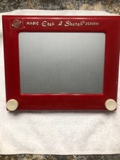 Vintage Ohio Art 505 Etch A Sketch Magic Screen Toy Red Works