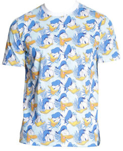 Disney Donald Duck All Over Print Men's T-Shirt New | eBay
