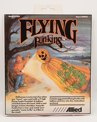Flying Funkins Pumpkin Vines Plastic 4 Foot Halloween Decoration Vtg 1990 Allied