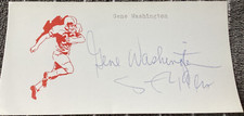 GENE WASHINGTON  Personally Autographed Signed NFL Card 49ers LIONS FreeShip